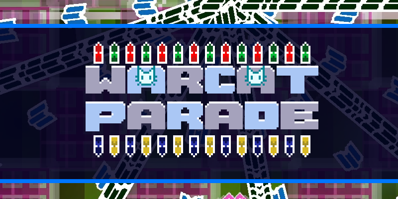 The promotional image of Warcat Parade, my bullet hell!